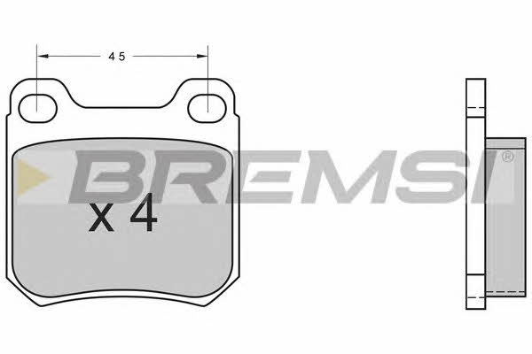 Bremsi BP2368 Scheibenbremsbeläge, Set BP2368: Kaufen Sie zu einem guten Preis in Polen bei 2407.PL!