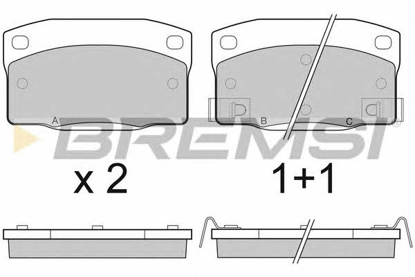 Bremsi BP2450 Scheibenbremsbeläge, Set BP2450: Kaufen Sie zu einem guten Preis in Polen bei 2407.PL!