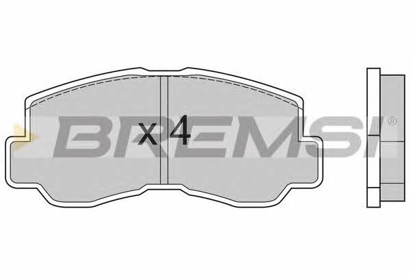 Bremsi BP2508 Тормозные колодки дисковые, комплект BP2508: Отличная цена - Купить в Польше на 2407.PL!