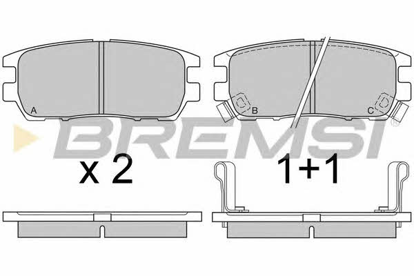 Bremsi BP2574 Brake Pad Set, disc brake BP2574: Buy near me in Poland at 2407.PL - Good price!