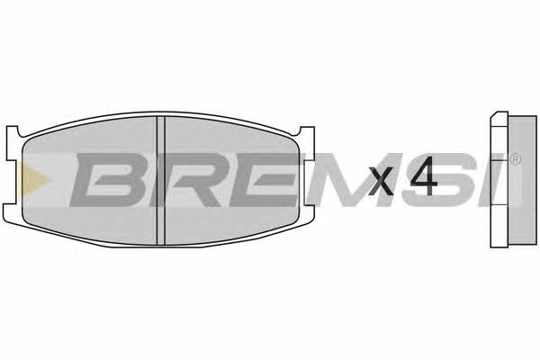 Bremsi BP2152-1 Тормозные колодки дисковые, комплект BP21521: Купить в Польше - Отличная цена на 2407.PL!