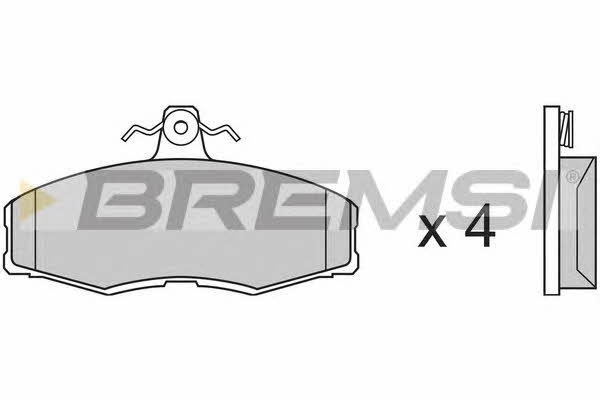 Bremsi BP2208 Тормозные колодки дисковые, комплект BP2208: Отличная цена - Купить в Польше на 2407.PL!