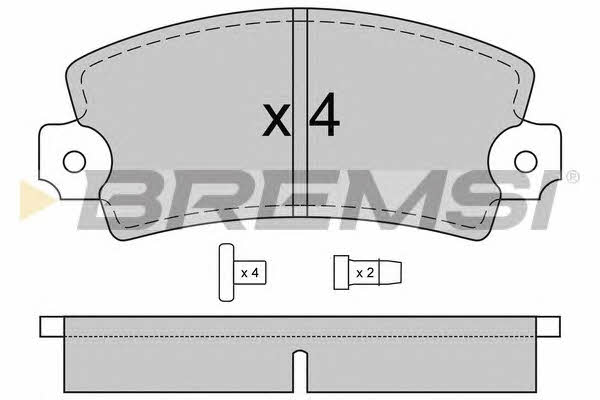 Bremsi BP2220 Тормозные колодки дисковые, комплект BP2220: Отличная цена - Купить в Польше на 2407.PL!