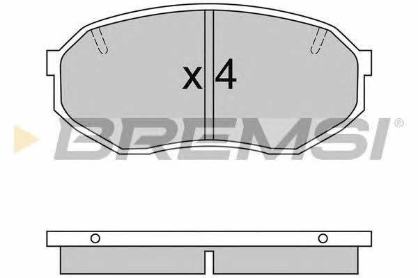 Bremsi BP2421 Тормозные колодки дисковые, комплект BP2421: Отличная цена - Купить в Польше на 2407.PL!