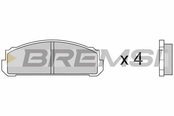 Bremsi BP2076 Brake Pad Set, disc brake BP2076: Buy near me in Poland at 2407.PL - Good price!