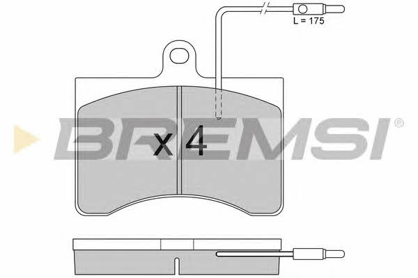 Bremsi BP2094 Brake Pad Set, disc brake BP2094: Buy near me in Poland at 2407.PL - Good price!