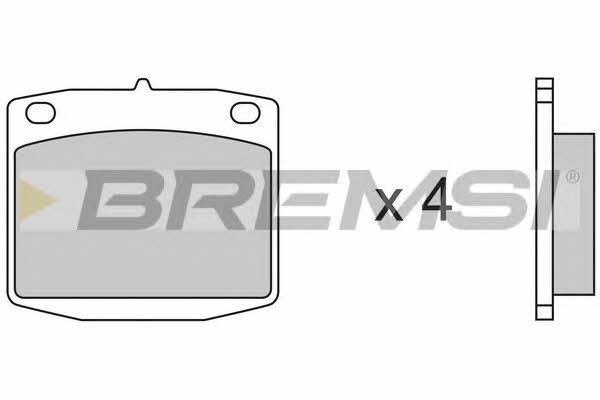 Bremsi BP2173 Brake Pad Set, disc brake BP2173: Buy near me in Poland at 2407.PL - Good price!