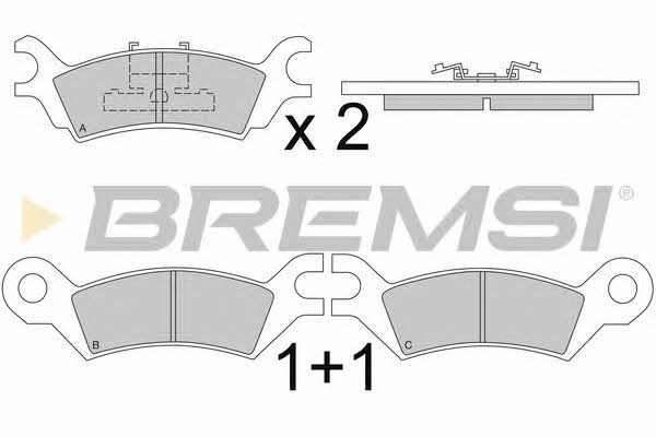 Bremsi BP2251 Тормозные колодки дисковые, комплект BP2251: Отличная цена - Купить в Польше на 2407.PL!