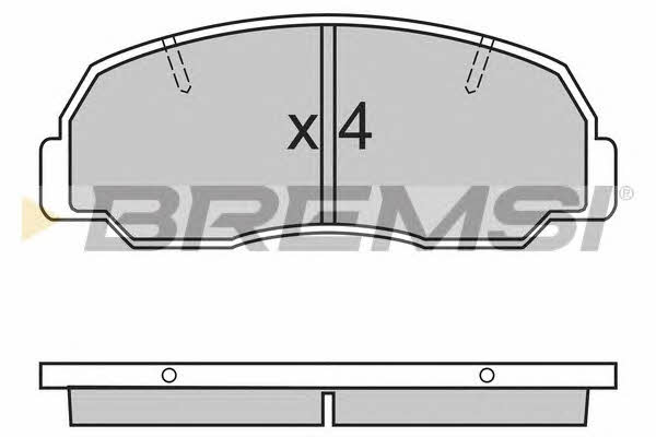 Bremsi BP2297 Тормозные колодки дисковые, комплект BP2297: Отличная цена - Купить в Польше на 2407.PL!