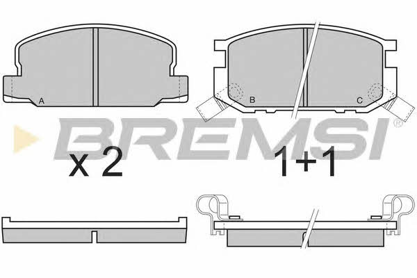 Bremsi BP2308 Brake Pad Set, disc brake BP2308: Buy near me in Poland at 2407.PL - Good price!