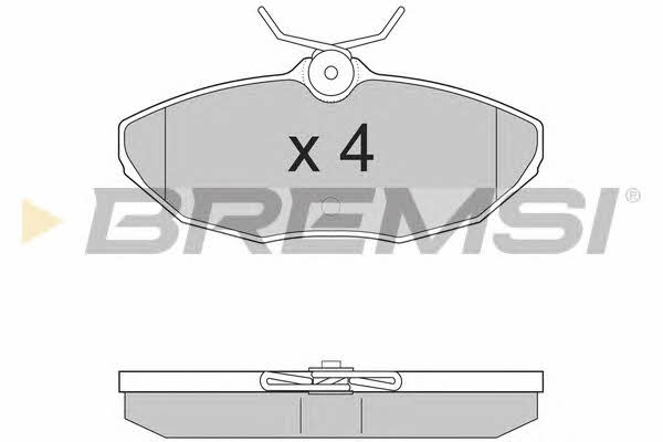 Bremsi BP2934 Brake Pad Set, disc brake BP2934: Buy near me in Poland at 2407.PL - Good price!