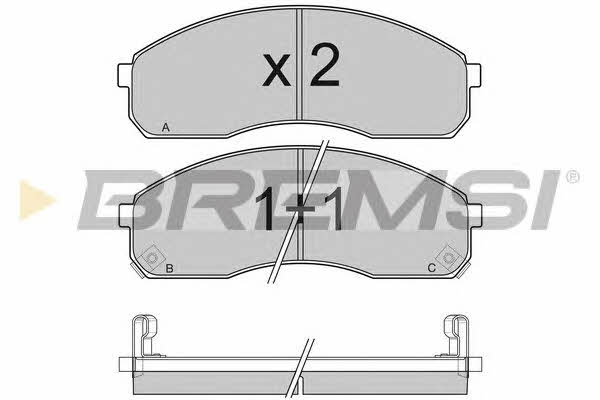 Bremsi BP3039 Brake Pad Set, disc brake BP3039: Buy near me in Poland at 2407.PL - Good price!