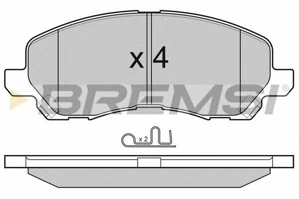 Bremsi BP3080 Тормозные колодки дисковые, комплект BP3080: Купить в Польше - Отличная цена на 2407.PL!