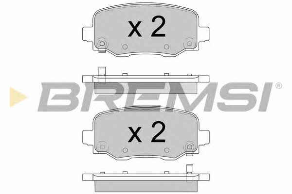 Bremsi BP3604 Brake Pad Set, disc brake BP3604: Buy near me in Poland at 2407.PL - Good price!