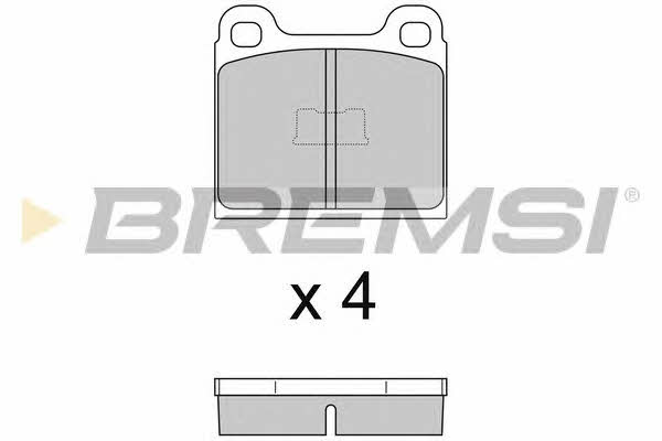 Bremsi BP2054 Тормозные колодки дисковые, комплект BP2054: Отличная цена - Купить в Польше на 2407.PL!