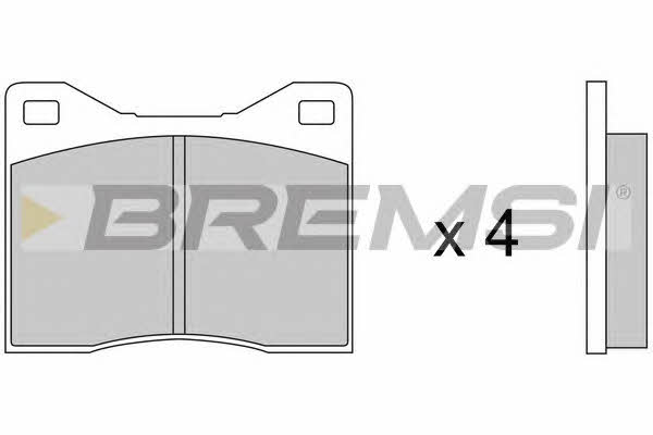 Bremsi BP2043 Brake Pad Set, disc brake BP2043: Buy near me in Poland at 2407.PL - Good price!