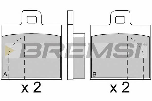 Bremsi BP2089 Brake Pad Set, disc brake BP2089: Buy near me at 2407.PL in Poland at an Affordable price!