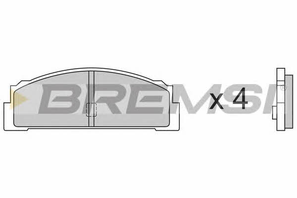 Bremsi BP2003 Тормозные колодки дисковые, комплект BP2003: Отличная цена - Купить в Польше на 2407.PL!