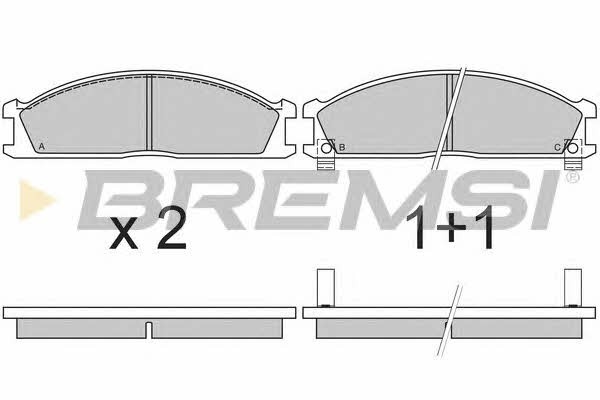 Bremsi BP2370 Brake Pad Set, disc brake BP2370: Buy near me in Poland at 2407.PL - Good price!