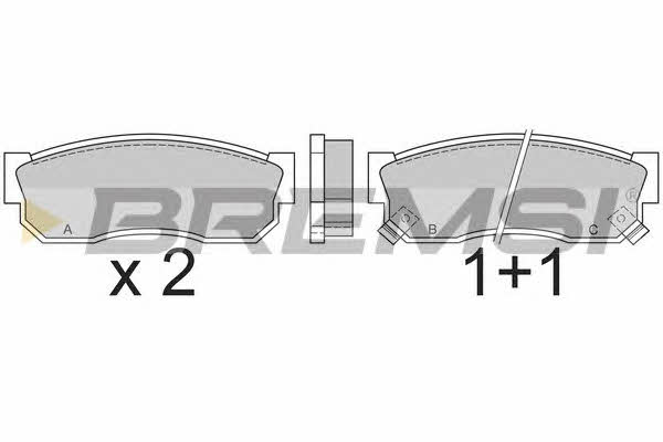 Bremsi BP2388 Brake Pad Set, disc brake BP2388: Buy near me in Poland at 2407.PL - Good price!