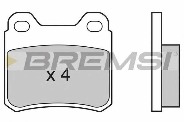 Bremsi BP2507 Brake Pad Set, disc brake BP2507: Buy near me in Poland at 2407.PL - Good price!