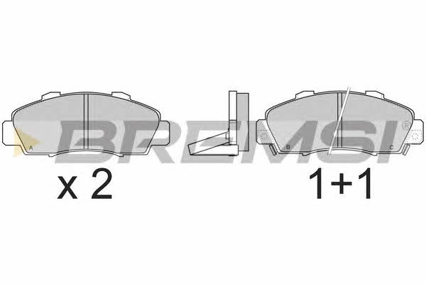 Bremsi BP2543 Brake Pad Set, disc brake BP2543: Buy near me in Poland at 2407.PL - Good price!