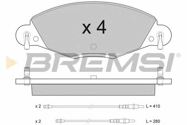 Bremsi BP2937 Тормозные колодки дисковые, комплект BP2937: Отличная цена - Купить в Польше на 2407.PL!