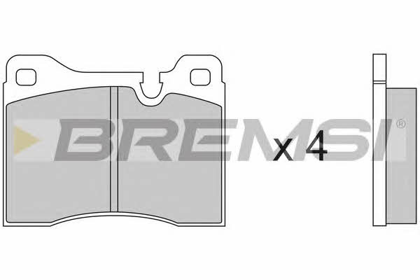 Bremsi BP2125 Brake Pad Set, disc brake BP2125: Buy near me in Poland at 2407.PL - Good price!