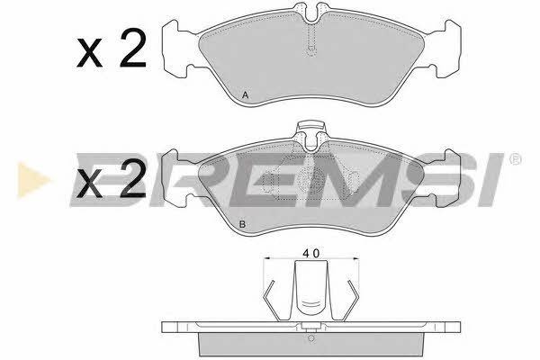 Bremsi BP2689 Brake Pad Set, disc brake BP2689: Buy near me in Poland at 2407.PL - Good price!