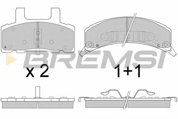 Bremsi BP2790 Brake Pad Set, disc brake BP2790: Buy near me in Poland at 2407.PL - Good price!