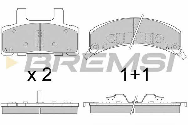 Bremsi BP2790 Тормозные колодки дисковые, комплект BP2790: Отличная цена - Купить в Польше на 2407.PL!