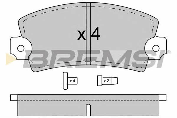 Bremsi BP2018 Тормозные колодки дисковые, комплект BP2018: Отличная цена - Купить в Польше на 2407.PL!