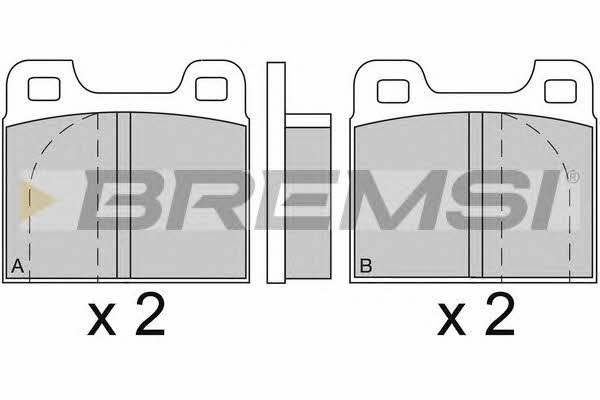Bremsi BP2088 Brake Pad Set, disc brake BP2088: Buy near me at 2407.PL in Poland at an Affordable price!