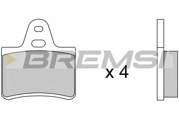 Bremsi BP2087 Тормозные колодки дисковые, комплект BP2087: Отличная цена - Купить в Польше на 2407.PL!
