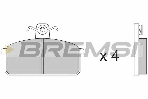 Bremsi BP2151 Тормозные колодки дисковые, комплект BP2151: Отличная цена - Купить в Польше на 2407.PL!