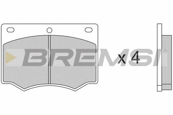 Bremsi BP2169 Brake Pad Set, disc brake BP2169: Buy near me in Poland at 2407.PL - Good price!