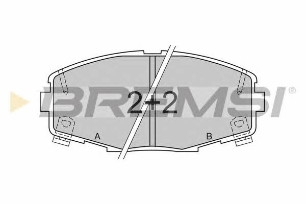 Bremsi BP2378 Brake Pad Set, disc brake BP2378: Buy near me in Poland at 2407.PL - Good price!