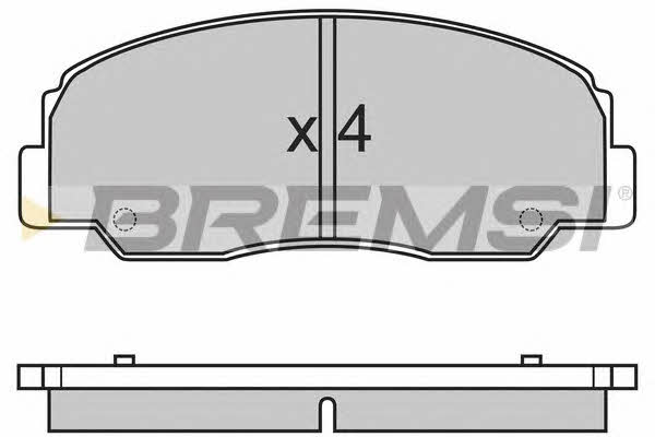 Bremsi BP2461 Brake Pad Set, disc brake BP2461: Buy near me in Poland at 2407.PL - Good price!