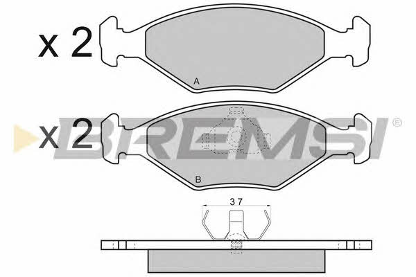 Bremsi BP2343-1 Brake Pad Set, disc brake BP23431: Buy near me in Poland at 2407.PL - Good price!
