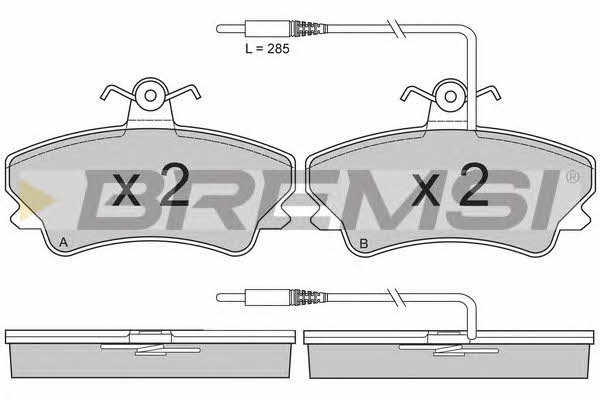 Bremsi BP2809 Гальмівні колодки, комплект BP2809: Приваблива ціна - Купити у Польщі на 2407.PL!