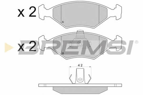 Bremsi BP2959 Brake Pad Set, disc brake BP2959: Buy near me in Poland at 2407.PL - Good price!