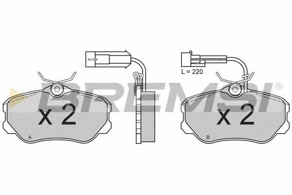 Bremsi BP2385 Brake Pad Set, disc brake BP2385: Buy near me in Poland at 2407.PL - Good price!