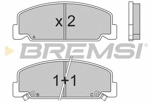 Bremsi BP2406 Brake Pad Set, disc brake BP2406: Buy near me in Poland at 2407.PL - Good price!