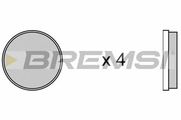 Bremsi BP2067 Тормозные колодки дисковые, комплект BP2067: Отличная цена - Купить в Польше на 2407.PL!