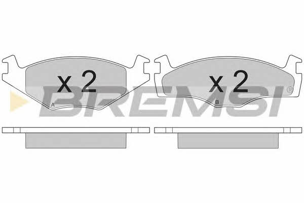 Bremsi BP2261 Гальмівні колодки, комплект BP2261: Приваблива ціна - Купити у Польщі на 2407.PL!