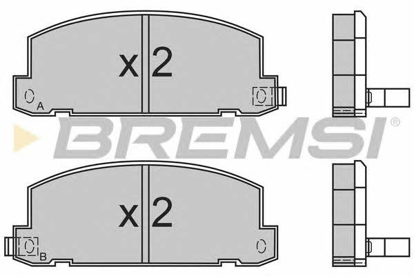 Bremsi BP2400 Тормозные колодки дисковые, комплект BP2400: Отличная цена - Купить в Польше на 2407.PL!