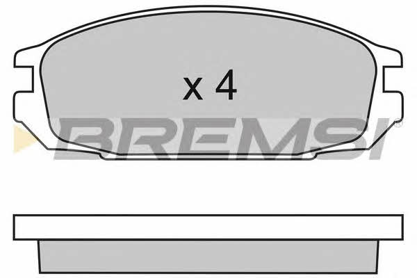 Bremsi BP2445 Тормозные колодки дисковые, комплект BP2445: Отличная цена - Купить в Польше на 2407.PL!