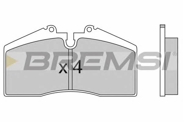Bremsi BP2449 Brake Pad Set, disc brake BP2449: Buy near me in Poland at 2407.PL - Good price!
