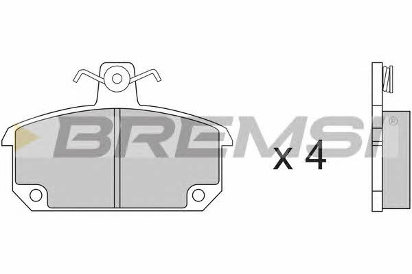 Bremsi BP2153 Тормозные колодки дисковые, комплект BP2153: Отличная цена - Купить в Польше на 2407.PL!