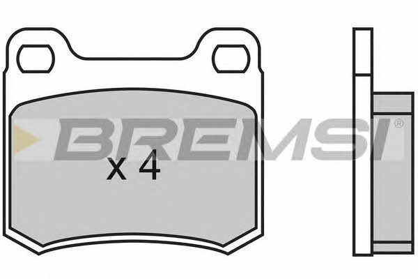 Brake Pad Set, disc brake Bremsi BP2314